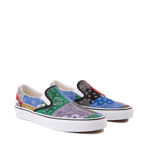 Giày Vans chính hãng Slip on Bandana Patchwork Paisley