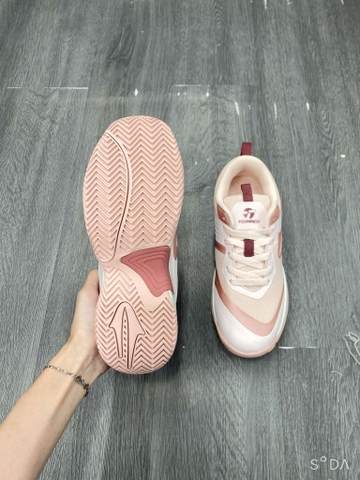 Giày Thể thao Pickleball Tennis Topper Pink chính hãng - thương hiệu Châu Mỹ - Hồng