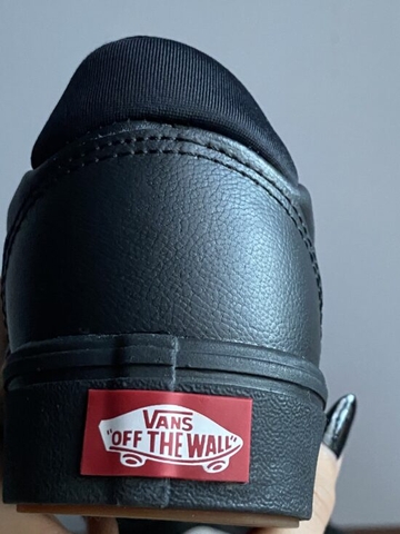 Giày Vans chính hãng ward all black - white line