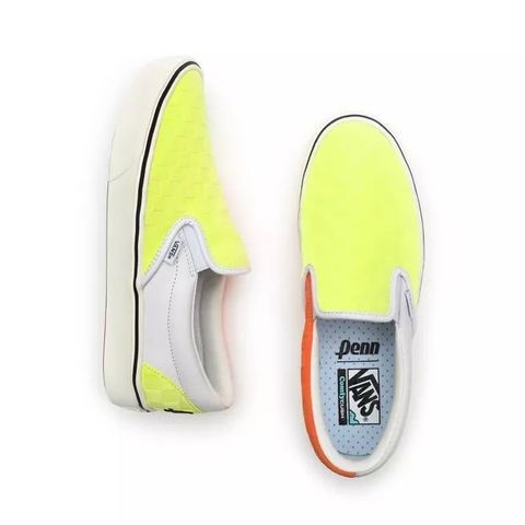 Giày Vans chính hãng Slip On Penn Yellow Orange