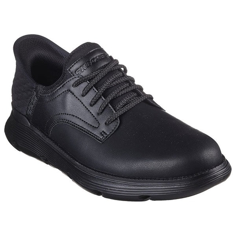 Giày Skechers Oxford chính hãng USA Garza Gervin Black - Đen