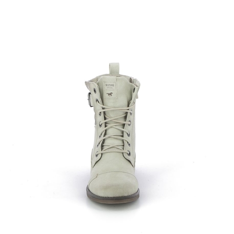 [ Hàng Auth - Full box ] Giày boots chính hãng Mustang ELEGANTE Lace-up ankle Ice - size 37