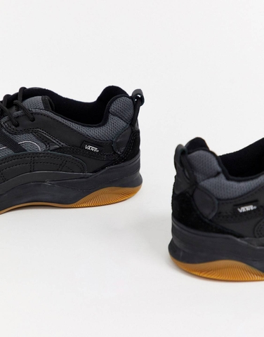 Giày Vans Varix Basket Black/Black Gum Sole