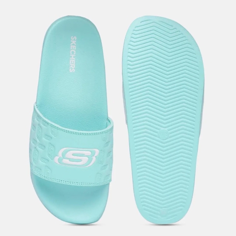 Dép chính hãng Skechers Side Lines 2 Ombre Joy Turquoise Màu Xanh Ngọc