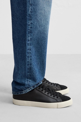 Giày sneaker Zara ORIGINS Leather Black chính hãng - Da thật - Đen
