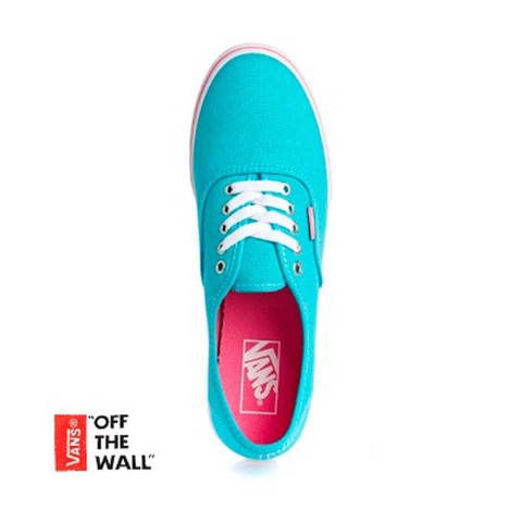 Giày Vans chính hãng Authentic Lopro Blue Curacao/ Strawberry Pink