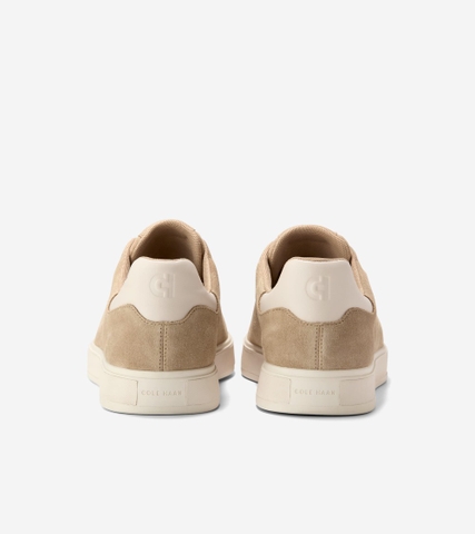 Giày hiệu Cole Haan chính hãng GrandPro Luxe Slip-On Sneakers Suede Beige  - Be Da lộn