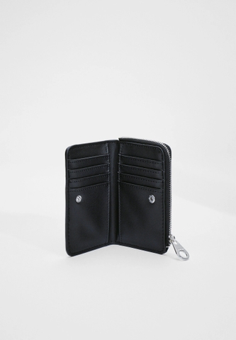 Ví Stradivarius Mock croc card holder chính hãng - Đen