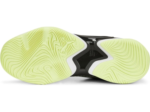 Giày sân thảm Tennis Pickleball Puma chính hãng Solarattack FLB  Black Green - Đen xanh - size 37.5 38.5 42.5