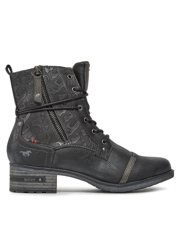 [ Hàng Auth - Full box ] Giày boots chính hãng Mustang Lace-up ankle boots size 37