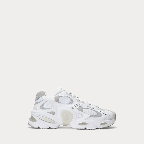 Giày sneaker hàng hiệu Polo Ralph Lauren Modern Trainer 100 Sneaker White - Low Tops 2024 chính hãng - size 41