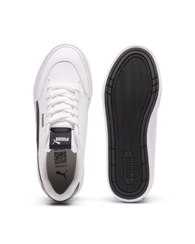 Giày thể thao sneaker Puma chính hãng Court Classic Vulcanised Unisex Leather White - Da Trắng