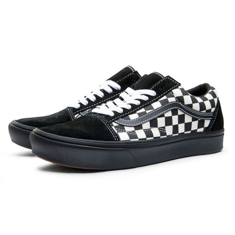 Giày Vans chính hãng Old Skool Mix Media All Black Comfycush