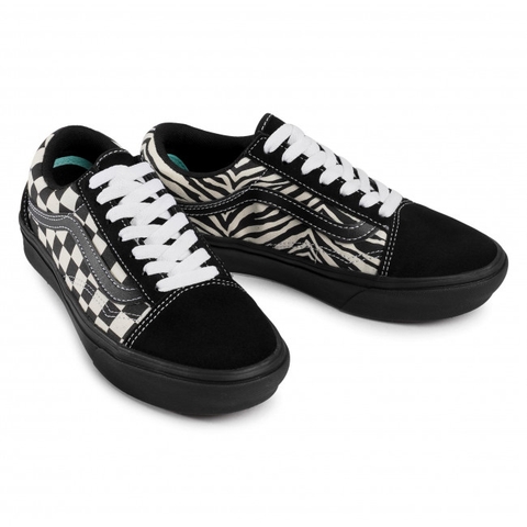 Giày Vans chính hãng Old Skool Mix Media All Black Comfycush