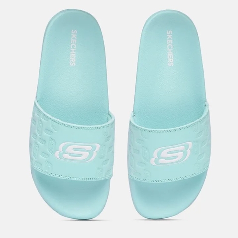 Dép chính hãng Skechers Side Lines 2 Ombre Joy Turquoise Màu Xanh Ngọc