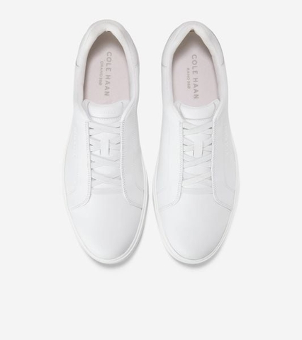 Giày hiệu Cole Haan chính hãng GrandPro Luxe Slip-On Sneakers All White - Trắng