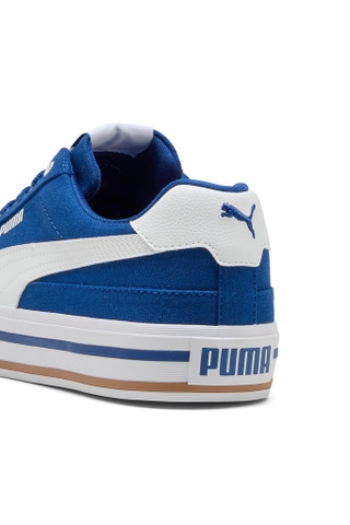 Giày thể thao sneaker chính hãng Puma Court Classic Vulcanised Formstrip Unisex Blue White - Xanh trắng