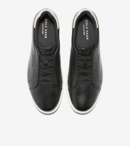 Giày hiệu Cole Haan chính hãng GrandPro Luxe Slip-On Sneakers Black White - Đen Trắng