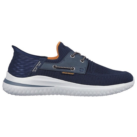 Giày Skechers chính hãng USA Street Wear Delson 3.0 - Roth - Navy