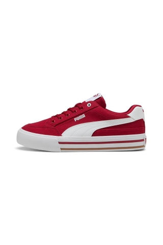 Giày thể thao sneaker chính hãng Puma Court Classic Vulcanised Formstrip Unisex Red White - Đỏ trắng