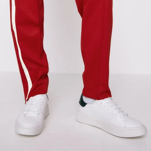Giày sneaker Zara chính hãng Back Contrast Sneakers Women white - Trắng xanh
