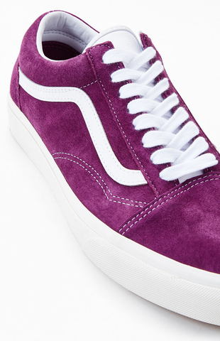 Giày Vans chính hãng Old Skool Pig Suede Grape Juice True White