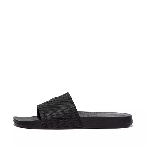 Dép FitFlop chính hãng kháng nước công nghệ iQUSHION Pool Black Slides - Đen