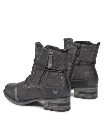 [ Hàng Auth - Full box ] Giày boots chính hãng Mustang Lace-up ankle boots size 37