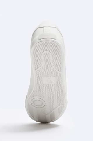 Giày sneaker Zara chính hãng Quai dán Trắng - Velcro White
