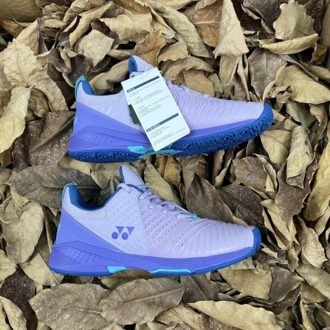 Giày Tennis Yonex chính hãng Power Cushion Sonicage 3 Clay Tím nhạt - Shoes Lilac- size 39