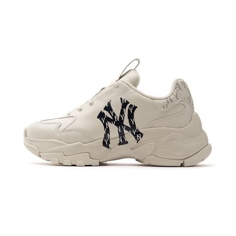 Giày MLB Chunky Big Ball Monogram New York Yankees True White chính hãng - Trắng