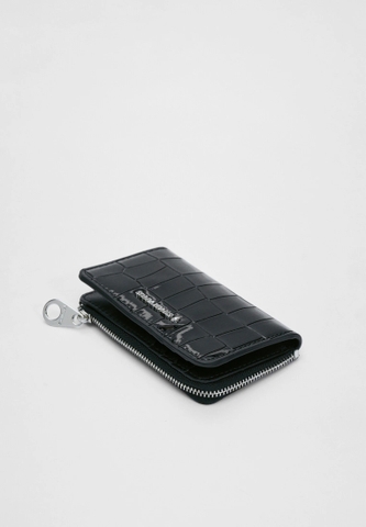 Ví Stradivarius Mock croc card holder chính hãng - Đen