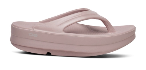 Dép phục hồi sức khoẻ chính hãng OOFOS Healthy Platform Pink Sandal - Hồng đế cao