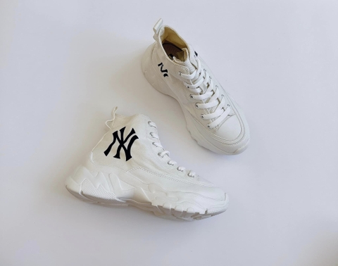 Giày MLB Chunky High New York Yankees True White chính hãng - Trắng