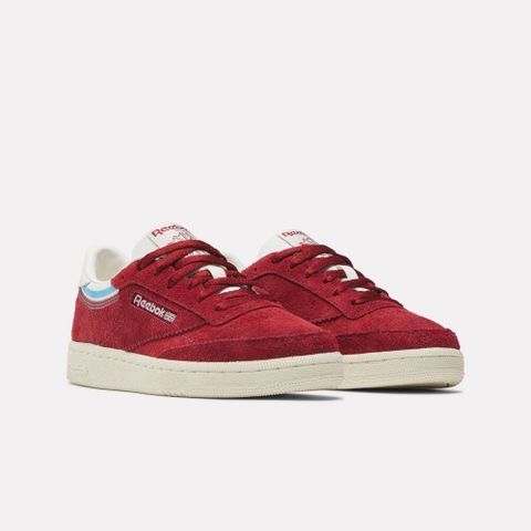 Giày thể thao Reebok chính hãng Club C 85 Suede lace-up sneakers Red - Đỏ da lộn