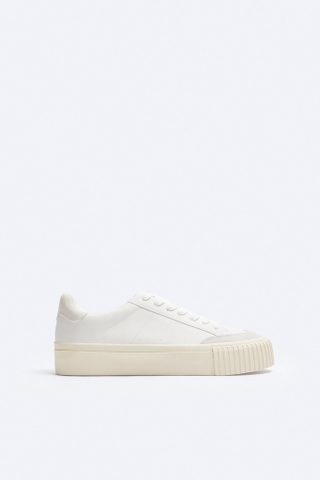 Giày sneaker Zara chính hãng Bamba Contrast Trainers