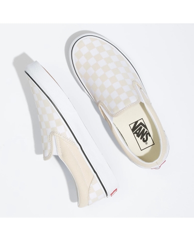 Giày Vans chính hãng Slip on Checkerboard Turtle Dove