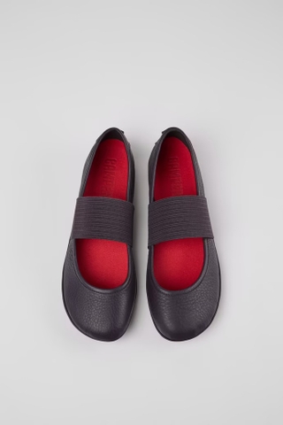 Giày Mary Jane Camper chính hãng Black Leather đen quai xanh size 38