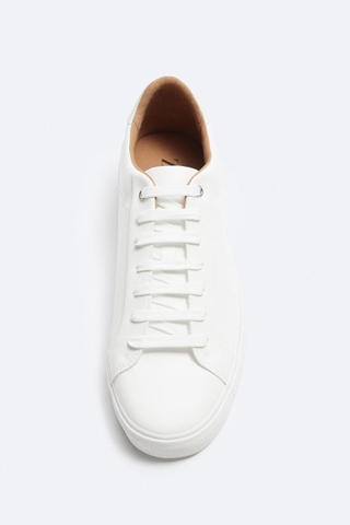 Giày sneaker Zara chính hãng All White Classic - Trắng Dáng cổ điển