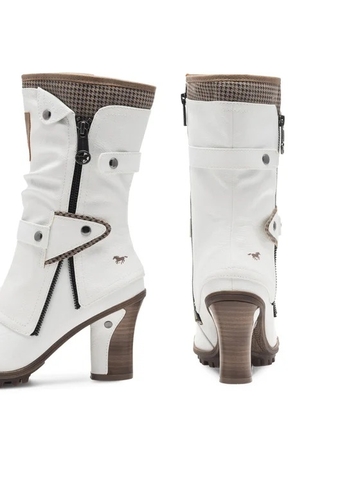 [ Hàng Auth - Full box ] Giày boots chính hãng Mustang Bottines - size 37 - Trắng