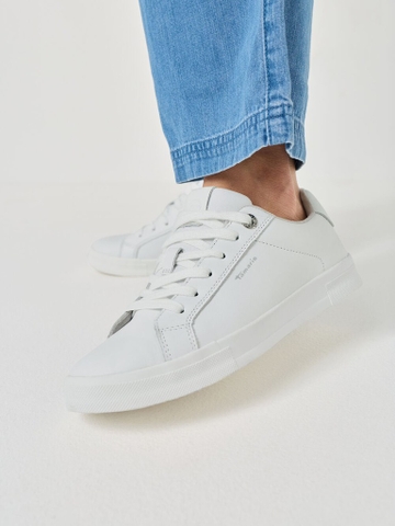 Hàng Auth Full box Giày sneaker Tamaris chính hãng Leather All White Classic - Da Trắng Dáng cổ điển