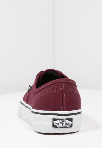 Giày sneaker chính hãng Vans Chính Hãng Authentic Bordeaux - Đỏ đô - size 42