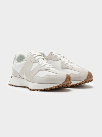 Giày Sneaker New Balance 327 chính hãng Classic Cream White Moonbeam [Top Best Seller] - Có big size - Trắng kem