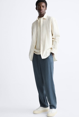 Giày sneaker Zara chính hãng Bamba Contrast Trainers