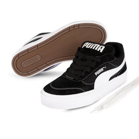 Giày thể thao sneaker Puma chính hãng Court CC Park Vulc Black White - Đen trắng