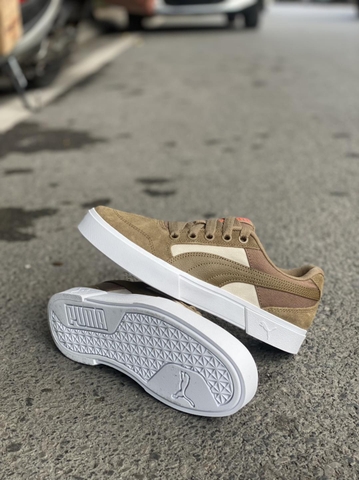 Giày Puma Suede chính hãng size 41 - màu nâu - màu xanh rêu