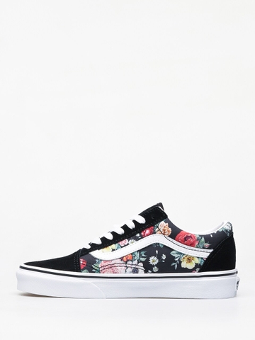 Giày Vans chính hãng Old Skool Garden Floral Black White