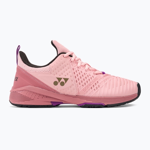 Giày Tennis Yonex chính hãng Power Cushion Sonicage 3 Clay Hồng nhạt - Pink Beige - size 37.5