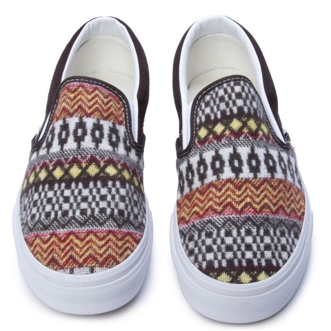 Giày Vans chính hãng Slip on Fair Isle  Brown/Multicolor