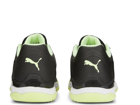 Giày sân thảm Tennis Pickleball Puma chính hãng Solarattack FLB  Black Green - Đen xanh - size 37.5 38.5 42.5